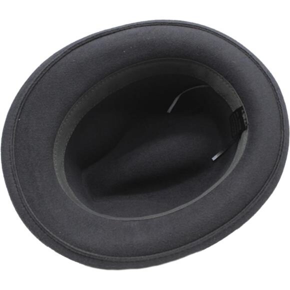 Classic Fedora Hats for Men & Women Vintage Style Short Brim Felt Hat - Picture 7 of 7